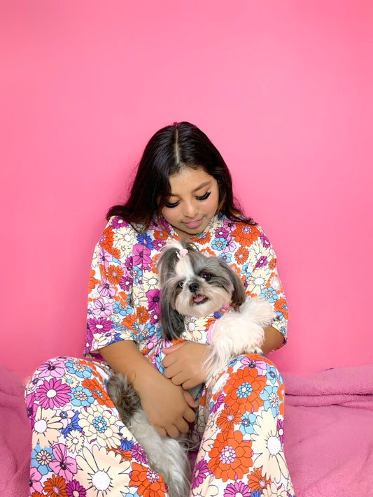 Matching Playera Human + Pantalón | Daisy groovy